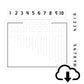 Printable Counting Board w/ Blocks (Digital File)