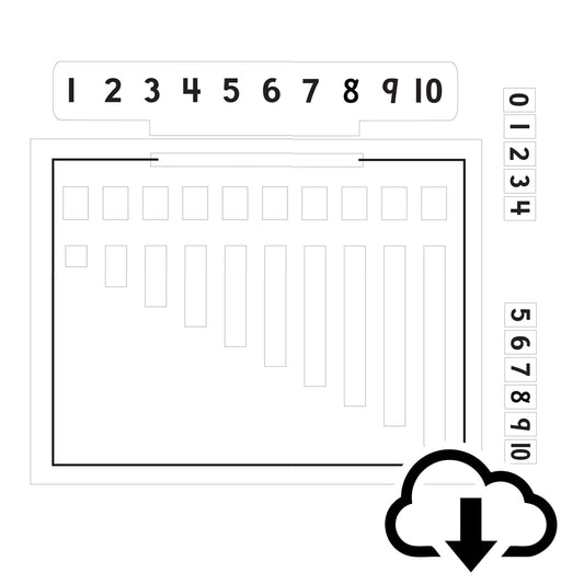 Printable Counting Board w/ Blocks (Digital File)