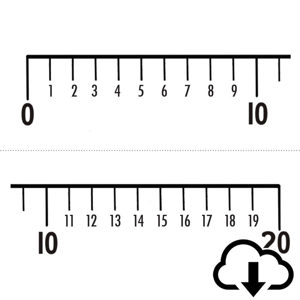 Number Line Dimensions Paper Number Lines (Digital File) – Stern Math